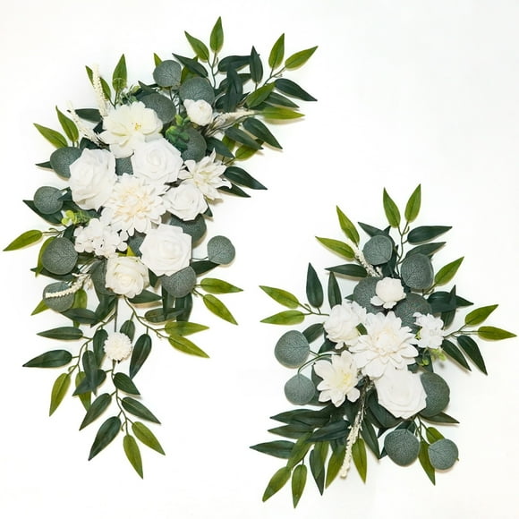 Primavera Blanco Bienvenido Flores Lifelike para Jardines Balcones y Macetas