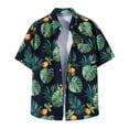 thumbnail image 2 of KIHOUT Summer Shirts for Men Men Hawaiian Short Sleeve Beach Shirt Printed Summer Casual Button Turn-down Collar Shirts, 2 of 3