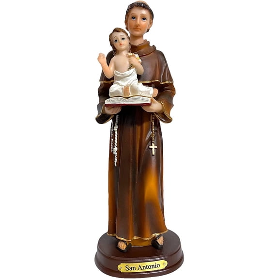 GCK 8" San Antonio de Padua Garden Statue, Very detailed