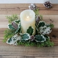 thumbnail image 3 of EWASWON Christmas Christmas Pinecone Candle Wreath - Aromatherapy Candlestick Decor, Tabletop Dining Centerpiece, Holiday Home Gift, 3 of 6