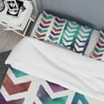 thumbnail image 4 of Designart 'Geometric Pattern of Red And Blue Arrows' Geometric Duvet Cover Set, 4 of 4