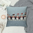 thumbnail image 2 of Chilfamy Penguins Christmas Funny Pillow Cushion Covers High-Quality Winter Pillow Covers 1PC 20x20in, 2 of 5