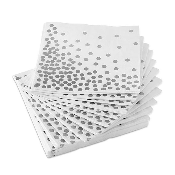 Serviettes Élégantes Lot de 100 Serviettes Queue de Coq Serviettes Jetables pour Boissons Serviettes de Mariage