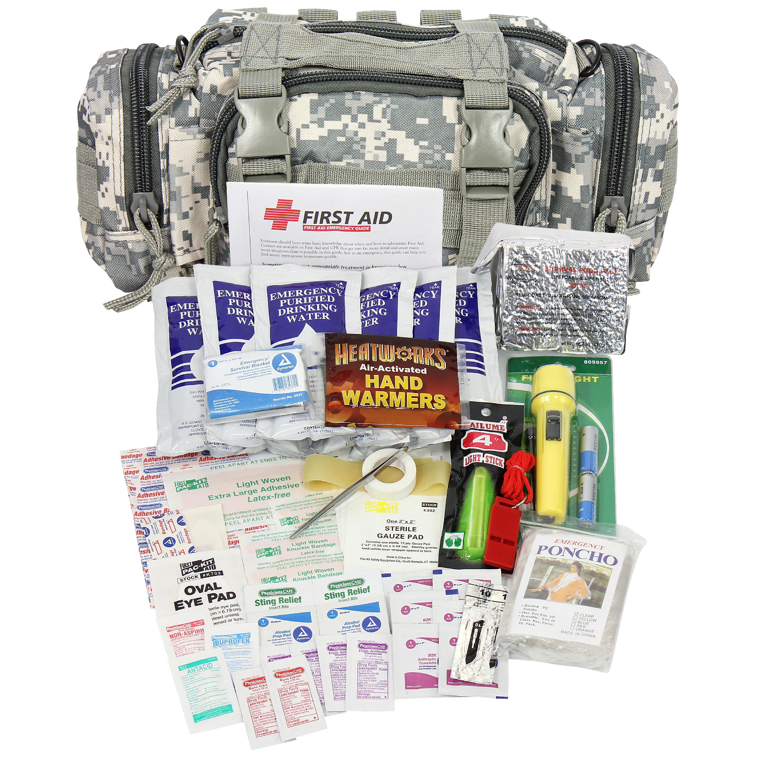 Аварийный набор для выживания. Emergency Survival Kit. Военная аптечка содержимое. Веселая аптечка.