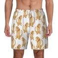 thumbnail image 3 of Uemuo Labrador Retriever Dog Pattern Mens Swim Trunks Quick Dry Board Shorts with Mesh Lining, Stretch Beach Shorts Quick Dry No-Chafing Board Shorts-X-Large, 3 of 9