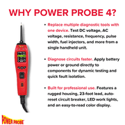 Power Probe IV - [Car Automotive Diagnostic Test Tool, Digital Volt Meter, AC/DC Current Resistance, Circuit Tester
