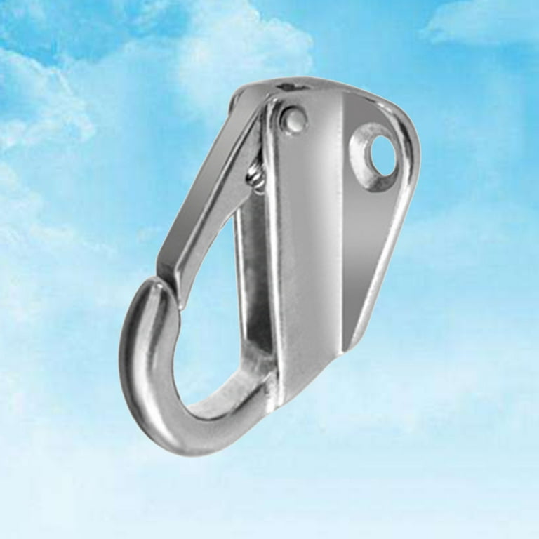NUOLUX Hook Hooks Marine Spring Boat Stainless Bow Carabiner Steel Clip  Anchor Rope Clips Pannier Eye Holders Snap Telescoping - Walmart.com