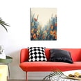 thumbnail image 4 of Sikiie Floral Mountain Landscape Print Canvas Decorative Hanging Painting, Anti-shrinkage Hanging Frame, Suitable for Home, Office Wall Decorations, 4 of 6