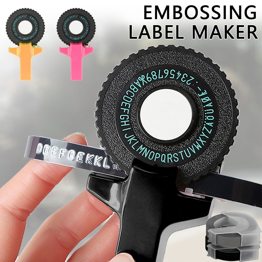 Manual Embossing Label Maker Tape Compatible For DYMO Printer Cutting 9mm 12mm 