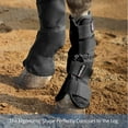 thumbnail image 6 of Harrison Howard Horse Fly Boots Perfect Contoured Fit Leg Guards Dense Mesh Boots with Ventilated Comfort Reliable Protection from Summer Elements Set of 4 Classic Black Extre Large, 6 of 7