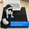 thumbnail image 3 of Cat Litter Mat Double Layer Waterproof Kitty Litter Trapping Mat Black 32''X24'', 3 of 9