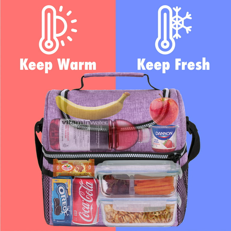 opux Insulated Lunch Box Women, Lunch Bag Tote Girls Kids Teen Adult, Cute  Soft Lunch Cooler Container Work School, Reusable Thermal Food Meal Prep  Organizer Lu…