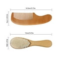 thumbnail image 2 of Baby Hair Brush Comb Set Wooden Soft Toddler Gentle Cradle Cap Care Girl Boy Grooming Kit, 2 of 4