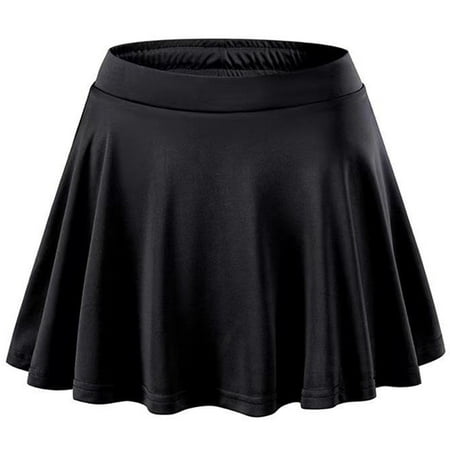 iEFiEL Kids Girls Drawstring Tennis Skirt Sports Golf Skort Athletic School Workout Skirt Black 6-7