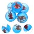 thumbnail image 5 of KAKOWELY 5 pelotas de goma para fiestas infantiles, premios de carnaval, fiestas de cumpleaños, 5 of 5