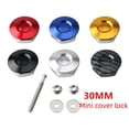 thumbnail image 2 of Cerradura de cubierta de modificación de automóvil, mini botón de 30 mm, cerradura de cubierta de automóvil de carreras de liberación rápida con tornillo de acero inoxidable, seis colores, 2 of 6