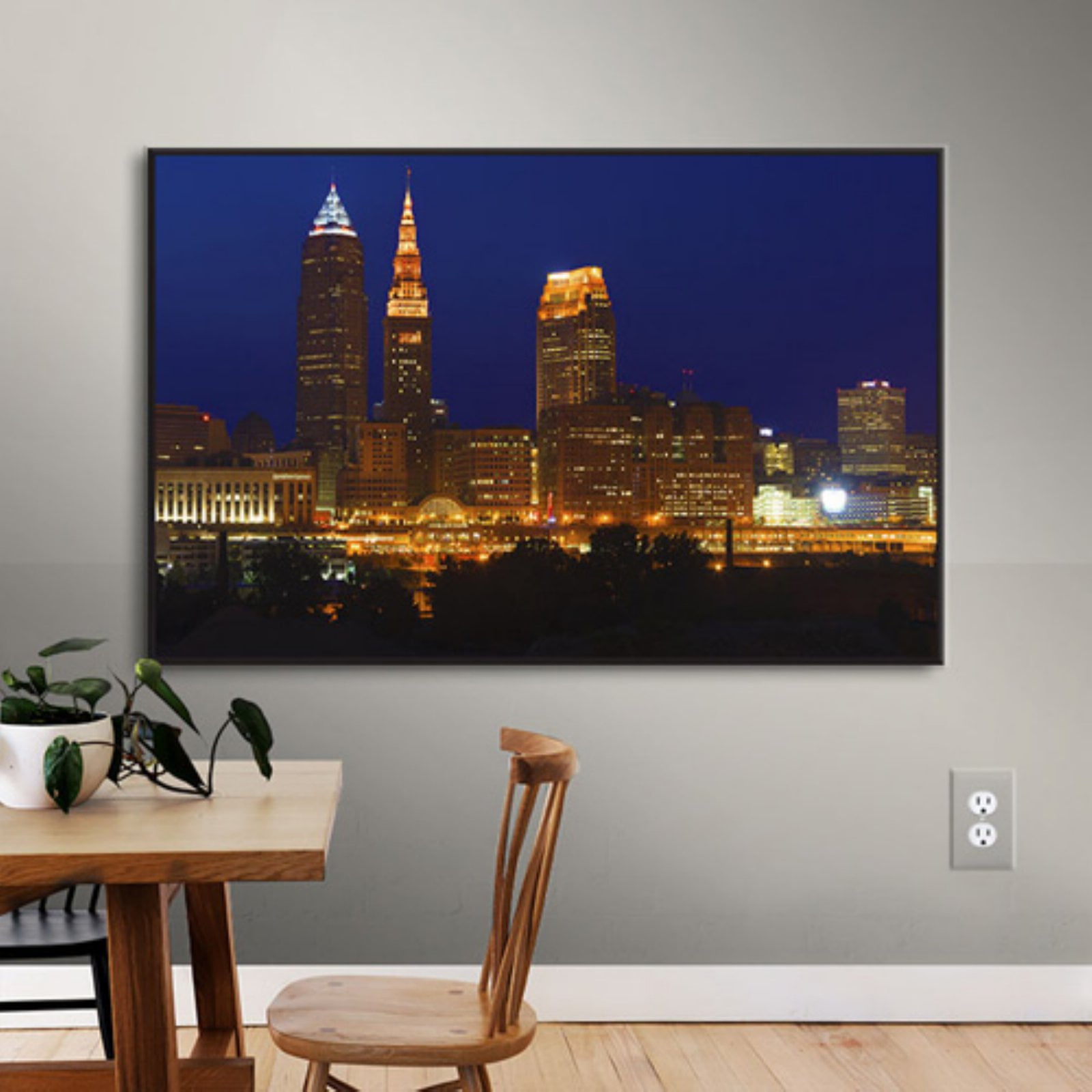 Cody York "Cleveland 15" Floater-Framed Gallery-Wrapped Canvas