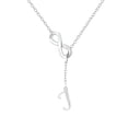 thumbnail image 1 of SIfdSeng Collier Initiale en Argent à Pompon en Forme de 8 pour Femmes Colliers en Argent pour Femmes A Z 26 Colliers Initiales Alphabet pour Adolescentes Bijoux, 1 of 3