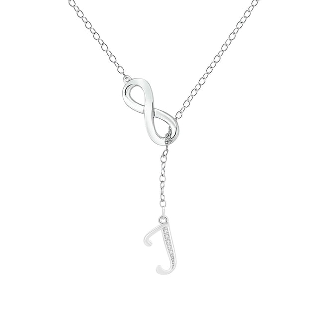 SIfdSeng Collier Initiale en Argent à Pompon en Forme de 8 pour Femmes Colliers en Argent pour Femmes A Z 26 Colliers Initiales Alphabet pour Adolescentes Bijoux