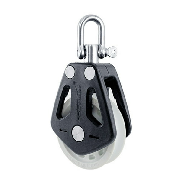 Btafrte Polea Rodamiento Giratorio Alta Carga 460KGS Bloque Polea Accesorios para Veleros (blanco)