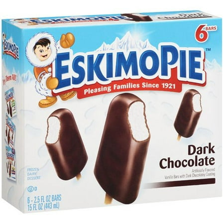 Eskimo Pie Dark Chocolate Frozen Dairy Dessert, 15 oz, 6 count ...