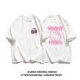 thumbnail image 2 of Camiseta de manga corta con estampado de Hello Kitty para hombres y mujeres, ropa encantadora, camisetas con letras de S-4Xl, Tops de vacaciones con personalidad, 2 of 6