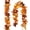 Light Orange, variant on Fall Maple Leaf Garland, 5.9Ft Hanging Vine Artificial Autumn Foliage for Thanksgiving, Home, Wedding, Fireplace, Party, Christmas Decor (White)