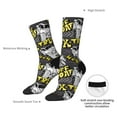 thumbnail image 4 of Bingfone Compression Socks for Women and Men Long Socks for Running Athletic Cycling Nurse- White Retro Off-Road Vehicle, 4 of 6