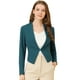 thumbnail image 1 of Chaqueta Corta Casual de Negocios Allegra K sin cuello para Mujer Azul eléctrico M, 1 of 6