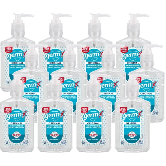 Gel desinfectante de manos Germ-X Original 236 ml con vitamina E (x12)