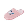 thumbnail image 2 of CTM Girl's Fuzzy Unicorn Slide Slippers, 2 of 6