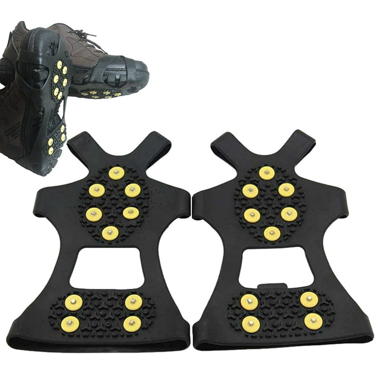Ice Cleats - Ice Cleats for Shoes and Boots with 10 Tooth
