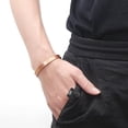 thumbnail image 4 of Pulsera de cobre para hombres y mujeres, brazalete magnético de cobre puro con imanes Gauss, regalo de joyería ajustable, 4 of 5