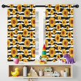 thumbnail image 5 of Blackout Kids Curtains,Black White Stripe Sunflower Pattern Childrens Insulated Curtains Set Of 2,Bedroom Essentials,Toddler Room Decor 42"x54", 5 of 5