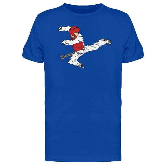 Taekwondo Fight Man Kick Pose Tee Men's -Image by Shutterstock