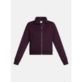 thumbnail image 7 of Athletic Works Women's Cropped Fleece Bomber Jacket with Long Sleeves, Sizes XS-XXL, 7 of 7