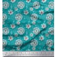 thumbnail image 1 of Soimoi Crepe Silk Fabric Artistic Floral Print Sewing Fabric Yard 42 Inch Wide, 1 of 3