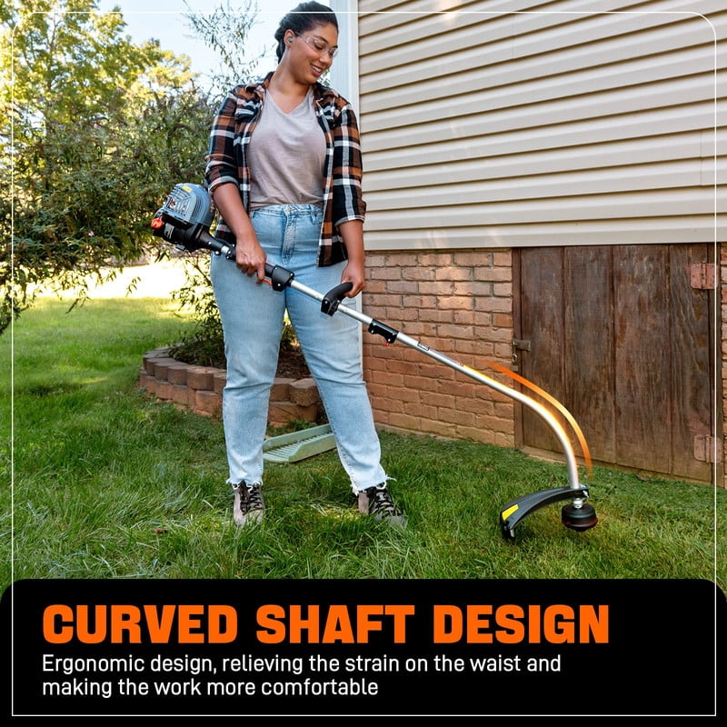 SENIX Kit w/LSPG-M14/GTC4QL-L/BL4QL-L, 144cc 21-inch Gas Push Lawn Mower 3-in-1, 26.5 cc 17" String Trimmer and 4-Cycle 410 CFM Leaf Blower Kit, M14-GTC-BL4QL