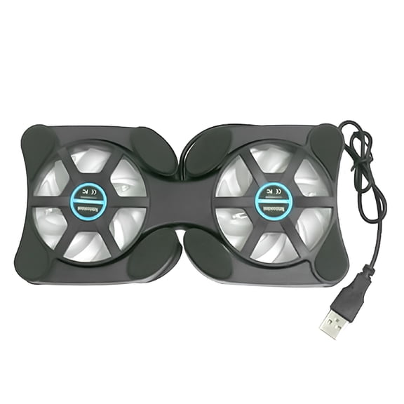 GJX 14inch Foldable Portable USB 2 Fan Laptop Notebook Radiator Heatsink Cooling Pad