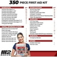 thumbnail image 4 of Professional 350 Piece First Aid Kit Wall Mountable Dual Layer Hard  for Business Home Car Vehicle Work, 4 of 8