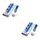 thumbnail image 1 of Sidaley 10 Uds VER008S 4Pin SATA 6PIN PCIE PCI-E PCI Riser Card 008s adaptador 1X a 16X USB3.0 extensor Línea azul tarjeta blanca azul 2Conjunto, 1 of 6
