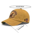 thumbnail image 3 of Gorra de béisbol vintage de vaca Gorra de béisbol, 3 of 6