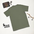 thumbnail image 4 of He is Rizzin' Jesus T-Rex Graphic T-Shirt (Military Green, S), 4 of 4