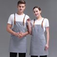 thumbnail image 3 of 2025 Latest Model Adjustable hanging neck apron cross belt kitchen apron with, 3 of 5