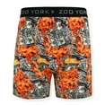 thumbnail image 2 of Zoo York Men's 8-Pack 360 Stretch Boxer Briefs - Printed & Solid Color Premium Underwear for Men in Money Fire, Orange, Grey, Black Size: M, 2 of 7