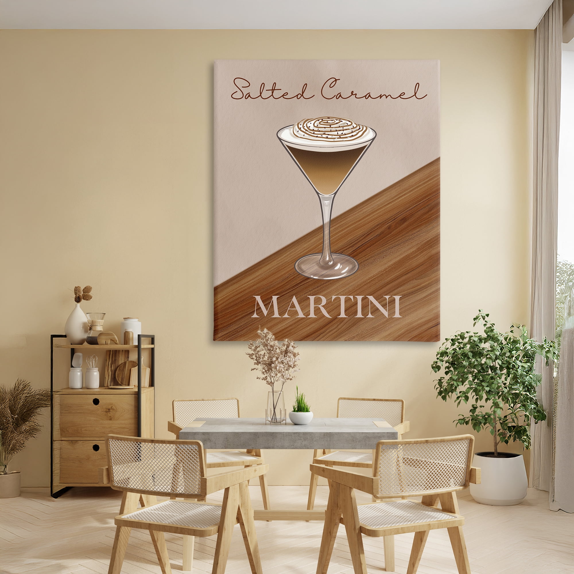 Stupell Industries Salted Caramel Martini Canvas Wall Art, design by Marcus Prime