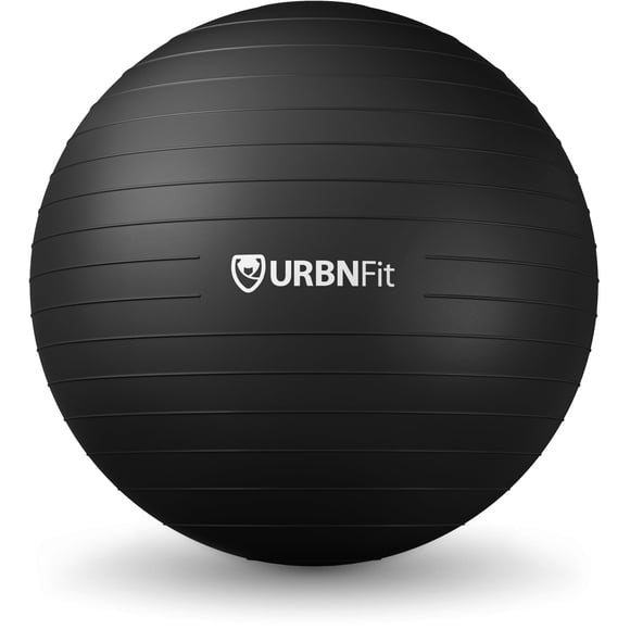 Pelota de ejercicio URBNFit 86 cm antiexplosión negra