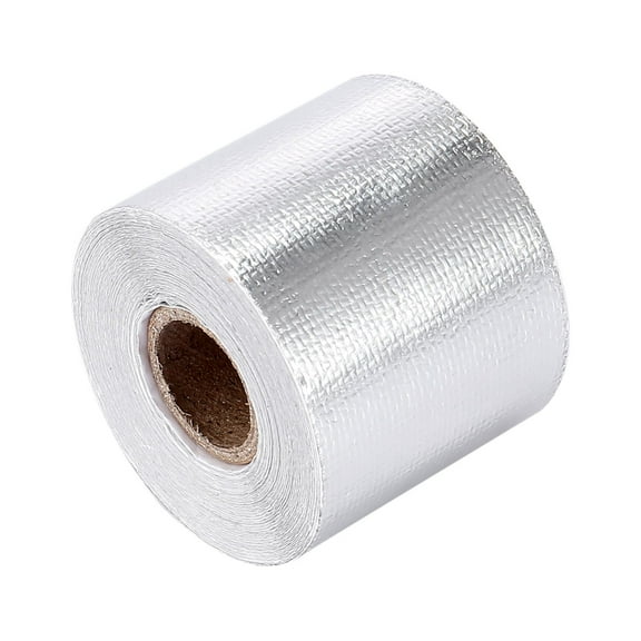 2Inch x 33ft Heat Shield Tape Roll Heat Resistant Heat Reflective for Car Silver Tone