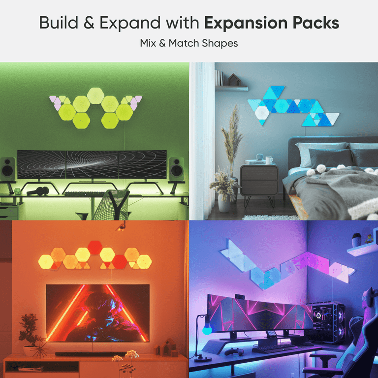 Nanoleaf Hexagons Smart LED Light Panels - Smarter Kit - 7 Panels