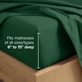 thumbnail image 6 of Bare Home Luxury Bed Sheet Set - Premium 1800 Collection - 6 Piece - Queen, Forest Green, 6 of 9